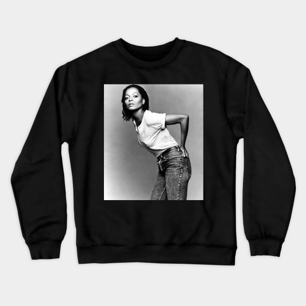 Diana Ross 80s Crewneck Sweatshirt by kilshamy